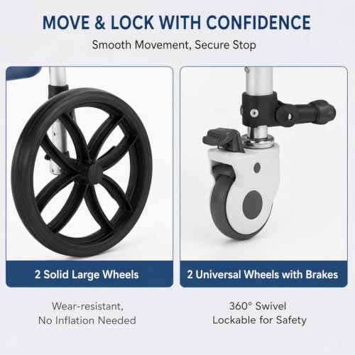 Foldable shower chair with wheels — photo 4
