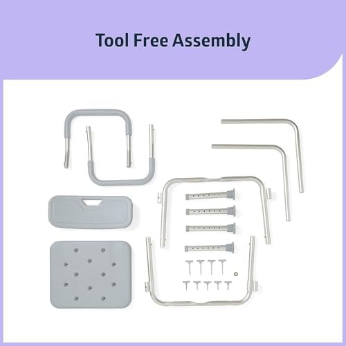 Adjustable shower chair with suction feet — photo 4