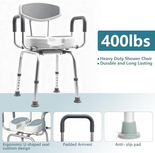 Swivel seat u-shape shower chair — photo 3
