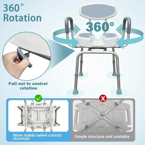 Swivel seat u-shape shower chair — photo 4