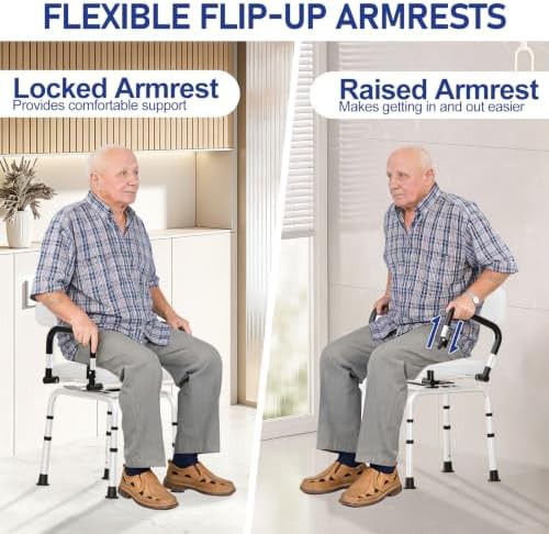 Swivel Seat Heavy Duty Shower Chair — photo 5