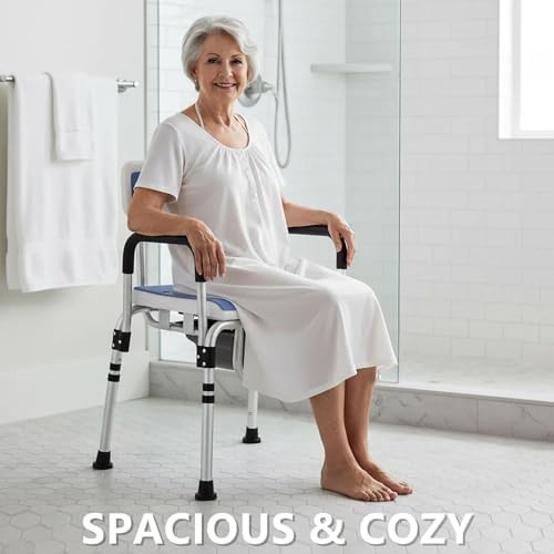 Padded bedside commode potty chair — photo 3