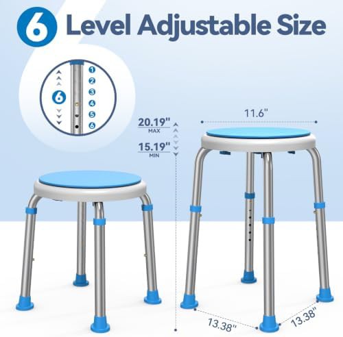 Adjustable height swivel chair for tubs — photo 3