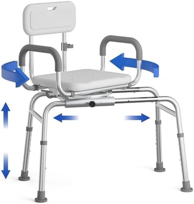 Tub transfer bench with 350 lb capacity