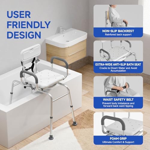 Tub transfer bench with 350 lb capacity — photo 5