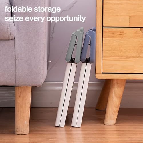 Blue folding shower stool for seniors — photo 4