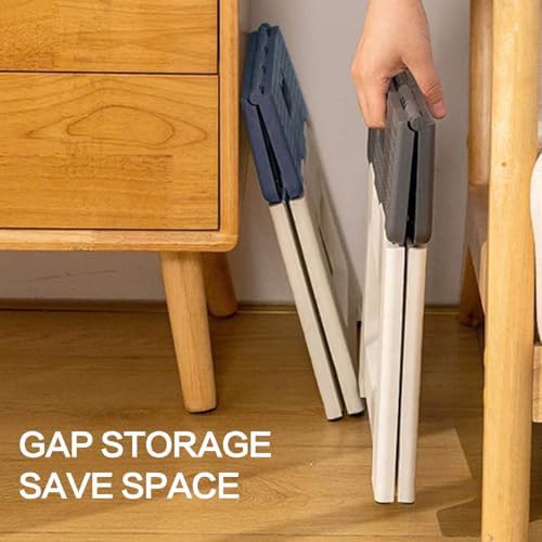 Gray folding shower stool for seniors — photo 5