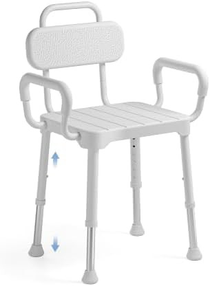 Senior shower chair with back and arms