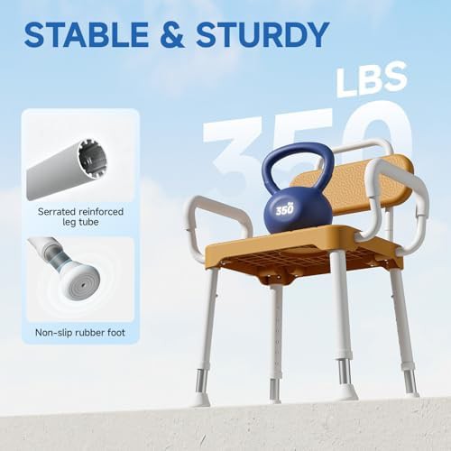 Shower chair with 350 lb capacity — photo 3