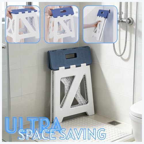 Folding plastic shower stool for seniors — photo 5