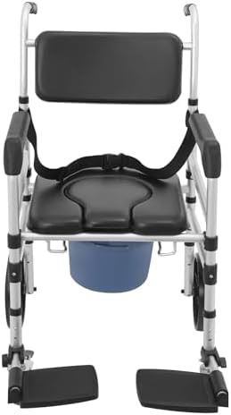 Folding shower wheelchair and bedside commode — photo 3