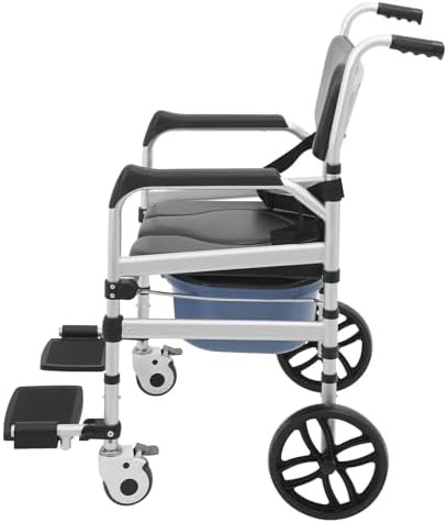 Folding shower wheelchair and bedside commode — photo 4