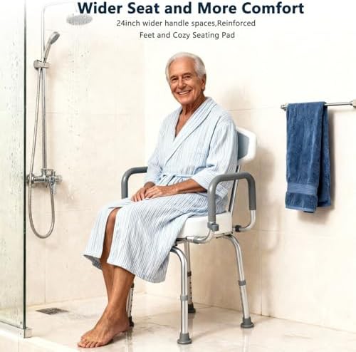 Swivel Shower Chair with U Shaped Seat — photo 3
