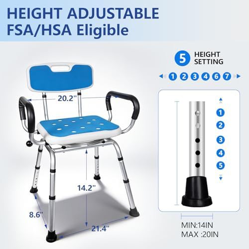 Heavy duty rotating chair with backrest — photo 5