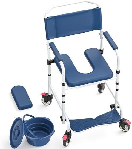 Mobile shower chair tool free