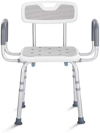 Adjustable bath seat with back and arms