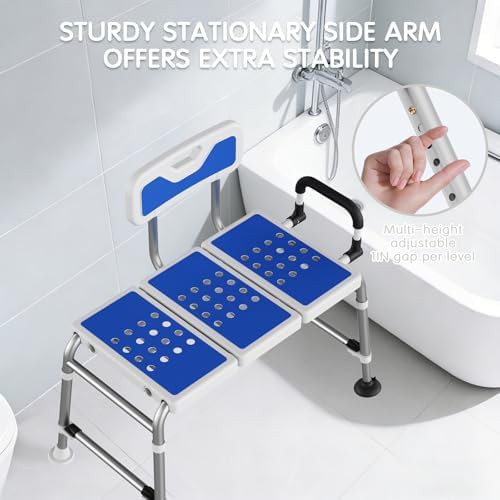 Heavy Duty 500 lb Bathtub Transfer Bench — photo 4