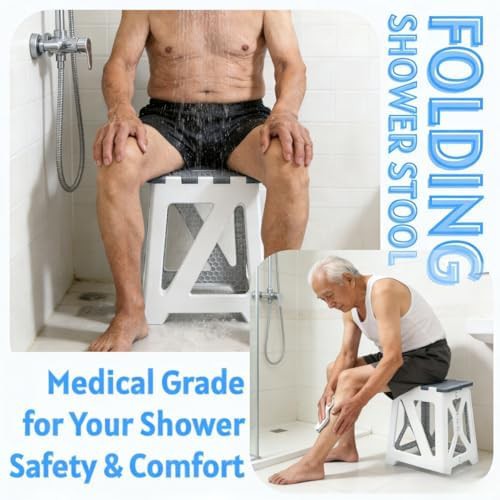 Portable travel shower stool for handicap access — photo 3