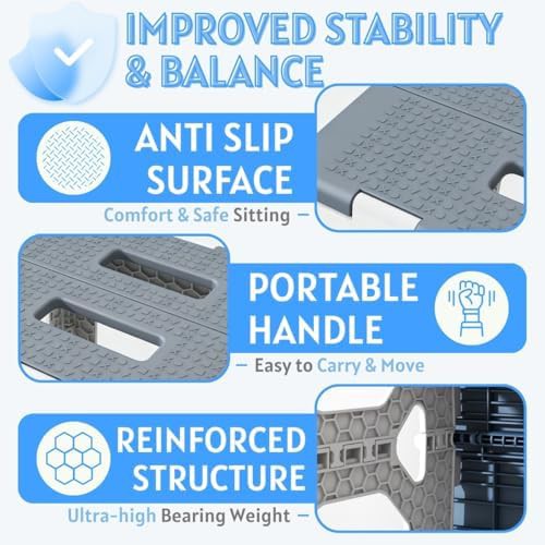 Portable travel shower stool for handicap access — photo 4
