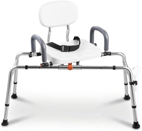 Sliding Transfer Bench with Adjustable Width