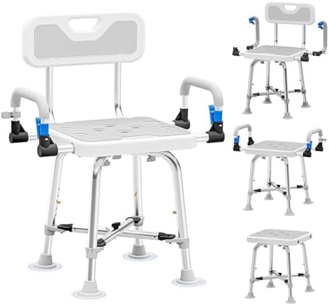 Heavy Duty Shower Bench with Arms