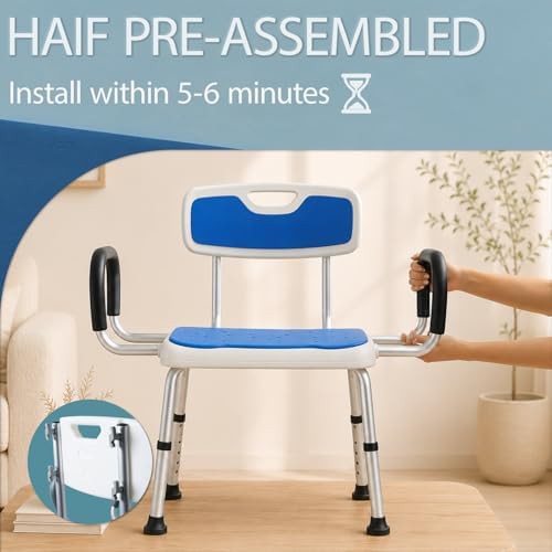 Extra wide shower chair with backrest — photo 5