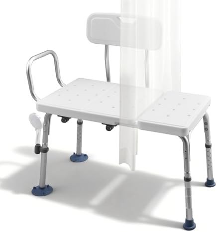 Tub Transfer Bench with Curtain Slot