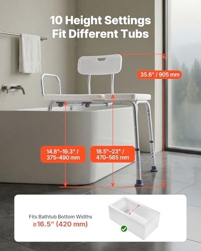 Tub Transfer Bench with Curtain Slot — photo 4