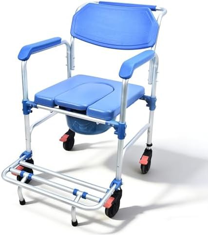 Mobile three in one shower wheelchair