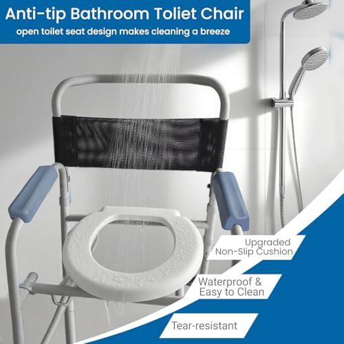 Three-in-one shower chair with wheels — photo 5