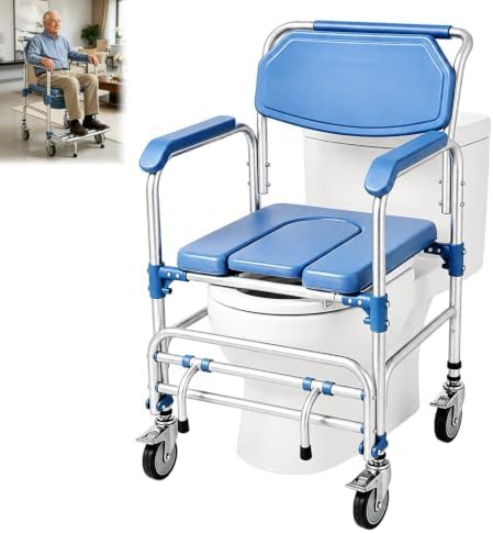 Disabled access shower commode chair