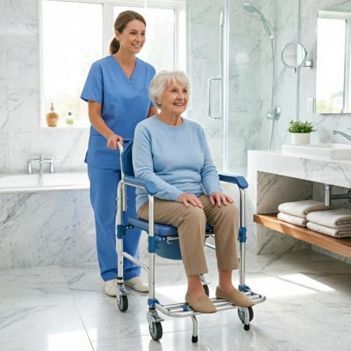 Disabled access shower commode chair — photo 3