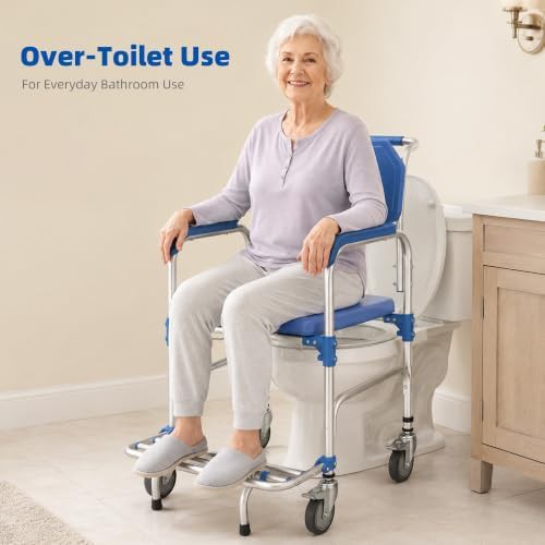Disabled access shower commode chair — photo 4