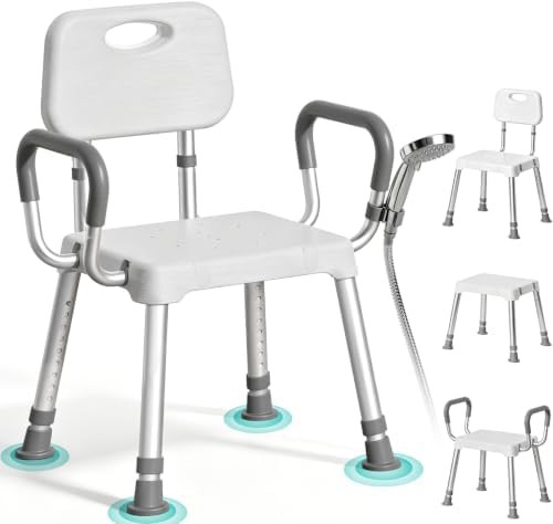 Lightweight Shower Chair with Wider Seat