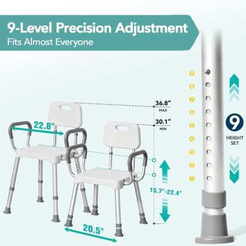 Lightweight Shower Chair with Wider Seat — photo 3