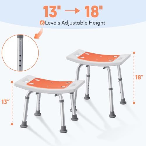 Adjustable non slip bathtub shower chair — photo 3