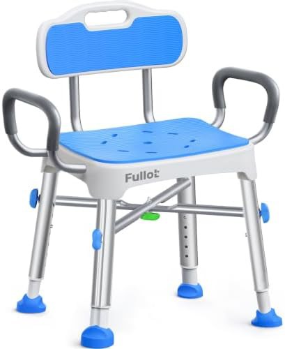 Reinforced Shower Chair with Back and Arms