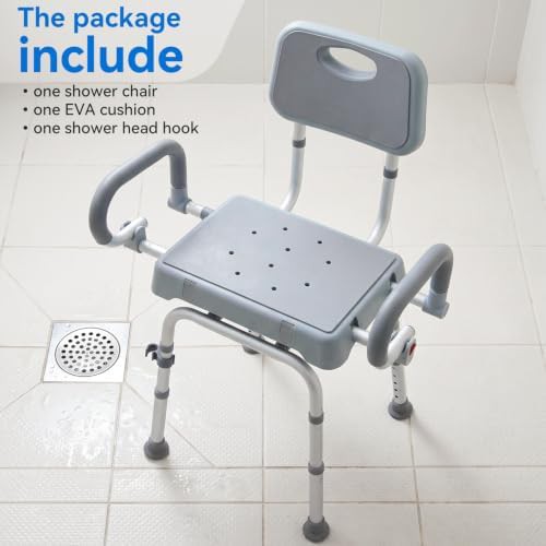 Swivel shower chair with 350 lb capacity — photo 4