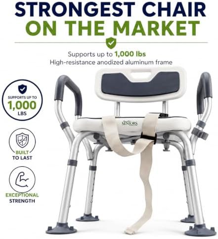 Aluminum Heavy Duty Bath Chair for Seniors — photo 5