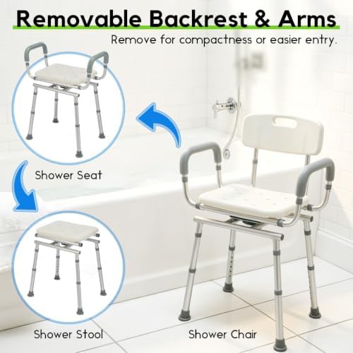 Heavy duty swivel chair with arms — photo 5