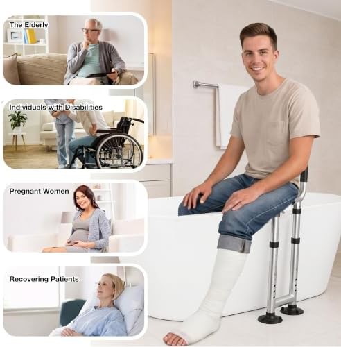 Swivel bathtub transfer chair with clip on base — photo 4