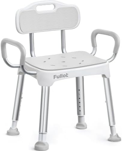 Wide Braced Shower Bench with Aluminum Frame