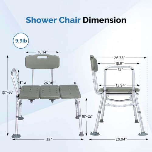 Gray tub transfer bench 450 lbs — photo 4