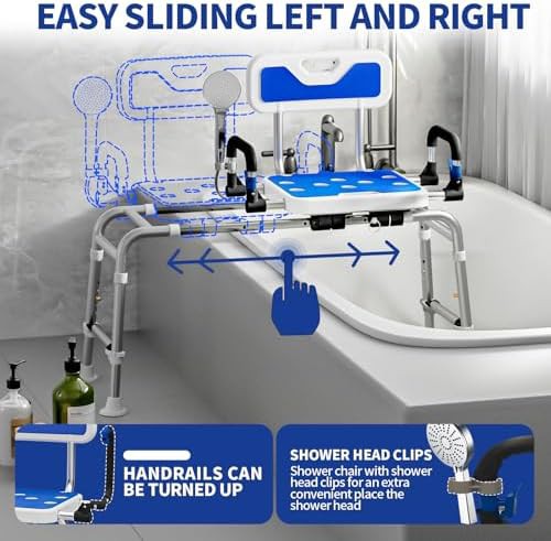 Sliding Bath Seat for Indoor Showers — photo 3