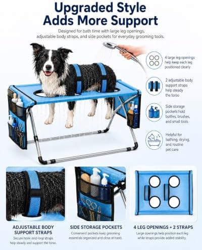 Stainless Steel Dog Grooming Hammock Stand — photo 5