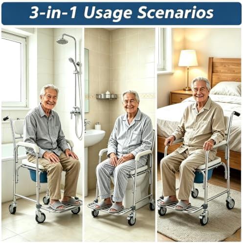 Four in one wheeled commode — photo 5